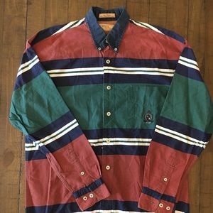 Guess Striped Button Up Shirt Vintage